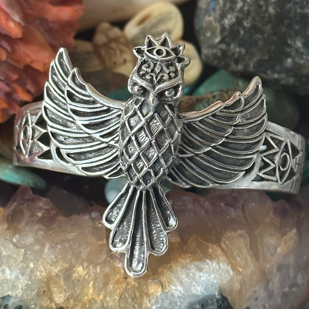 Sterling Silver Thunderbird Eagle Sterling Silver… - image 1